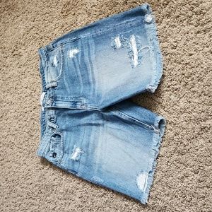 KanCan Distressed Denim Shorts